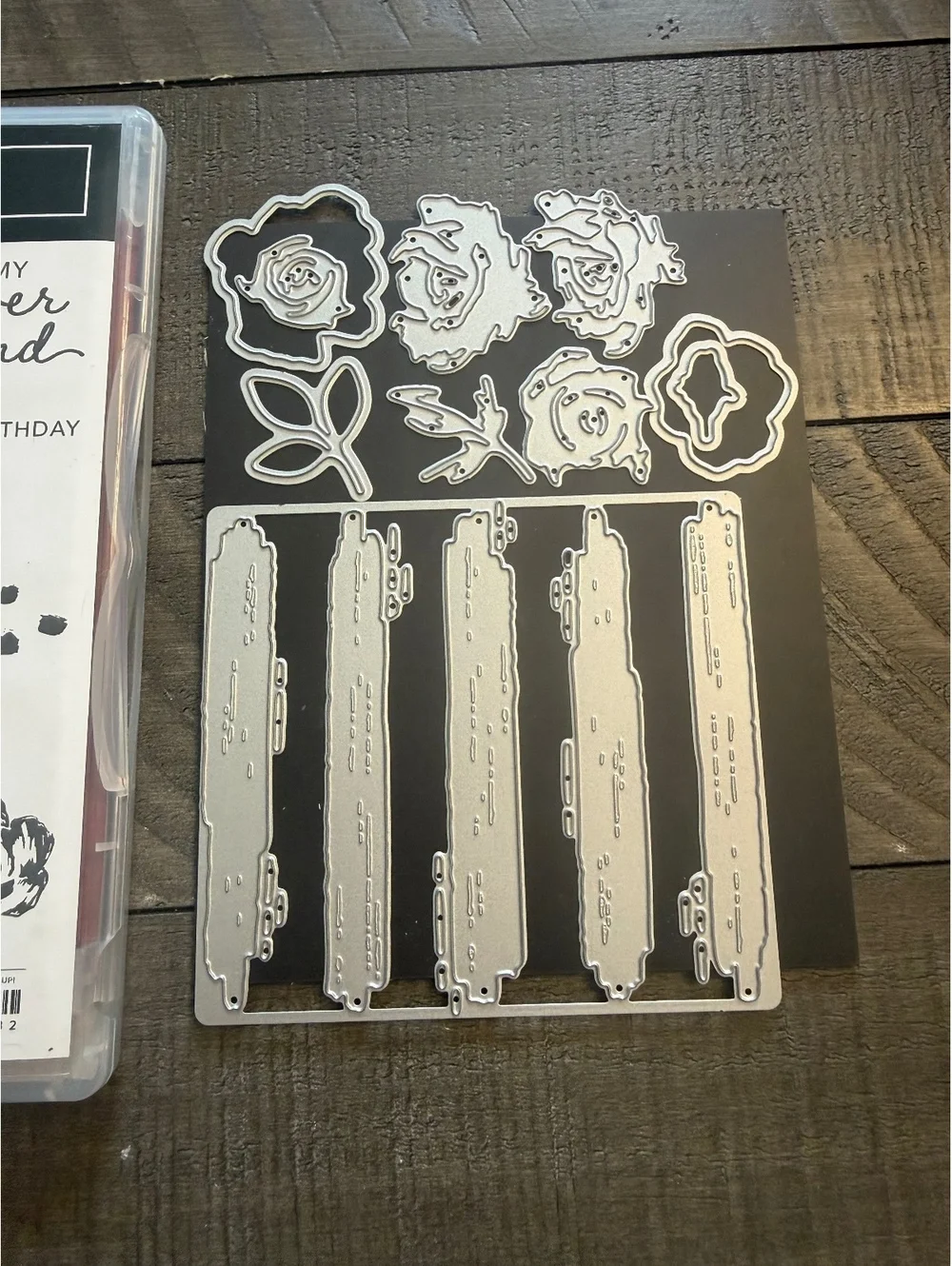 Stampin’ Up Brushed Blooms stamp set with Beautiful Brushstrokes Dies